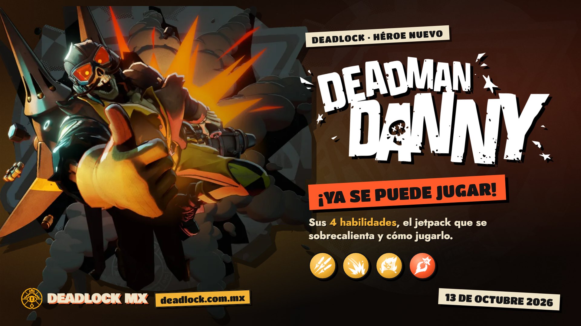 Deadman Danny ya está en Deadlock: habilidades, jetpack y cómo jugarlo