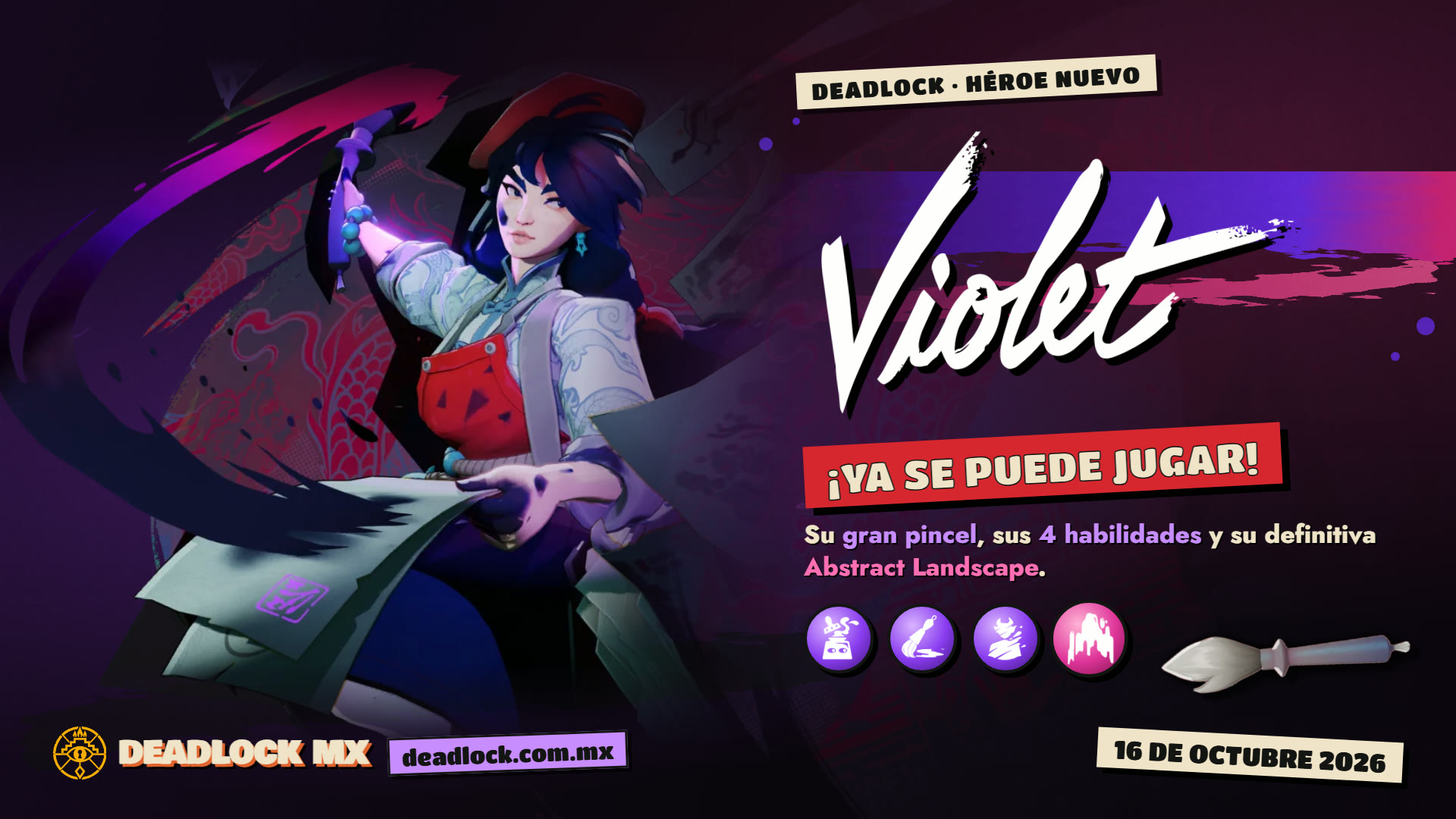 Violet ya está en Deadlock: su pincel, sus habilidades y su definitiva