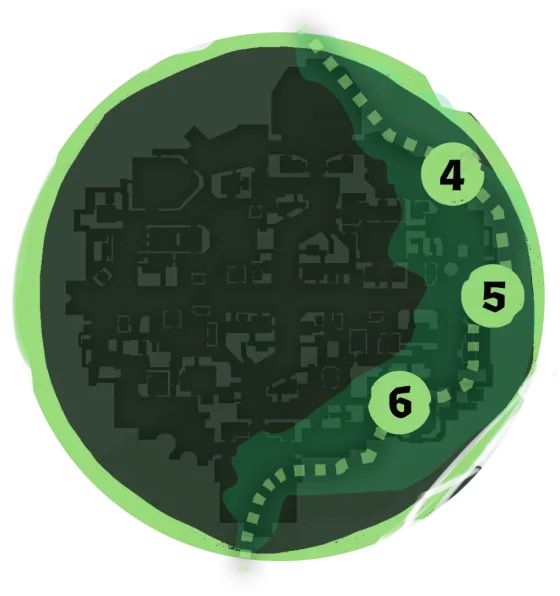 Mapa del carril verde Greenwich