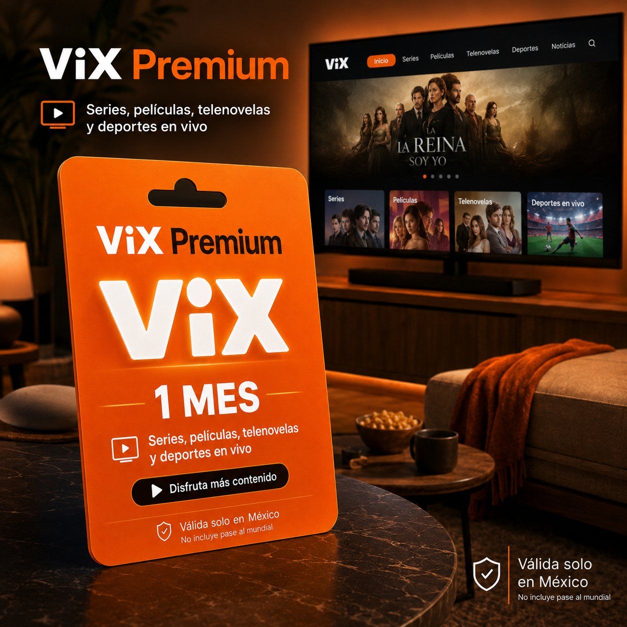 Licencia ViX Premium 1 Mes