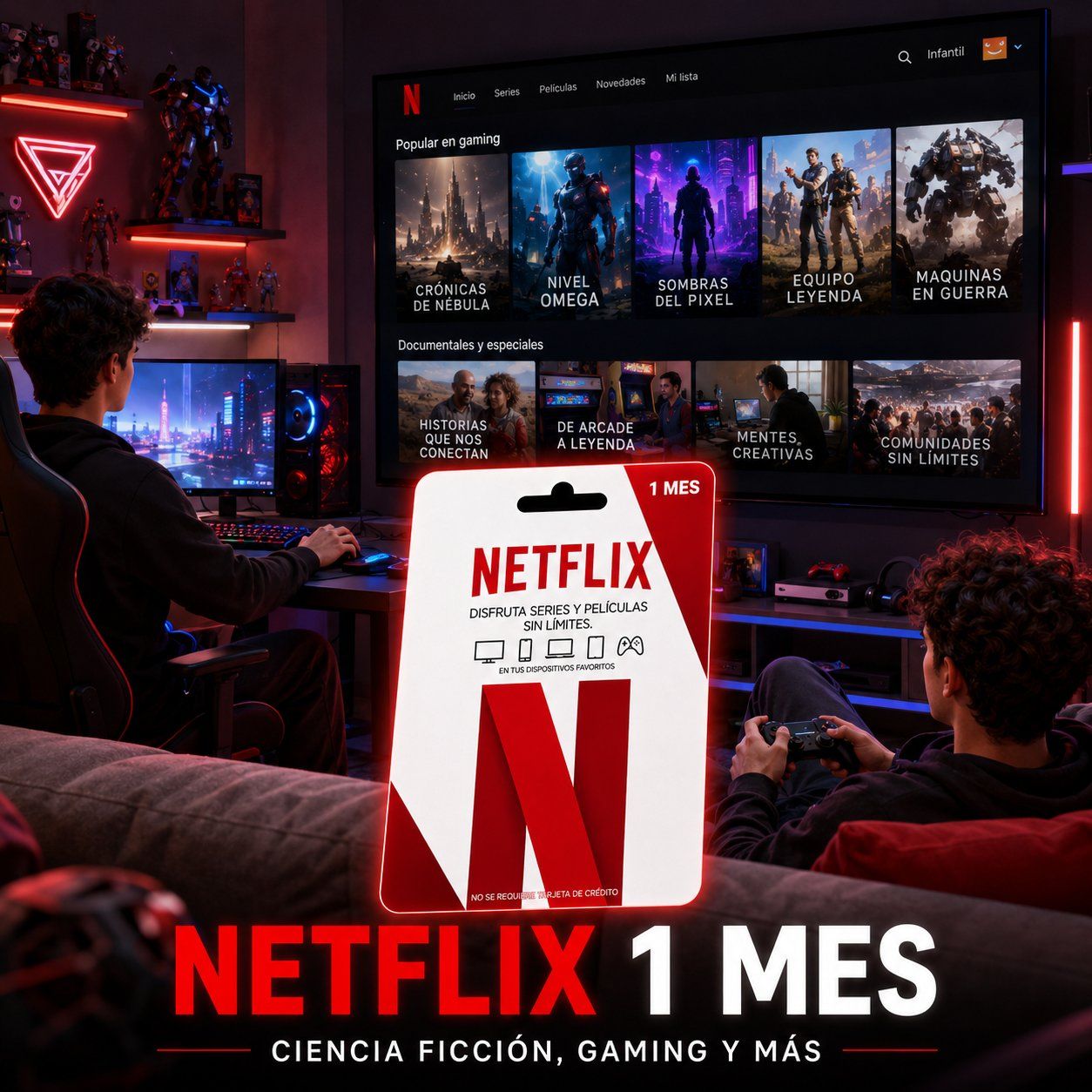🎬 Netflix 1 mes