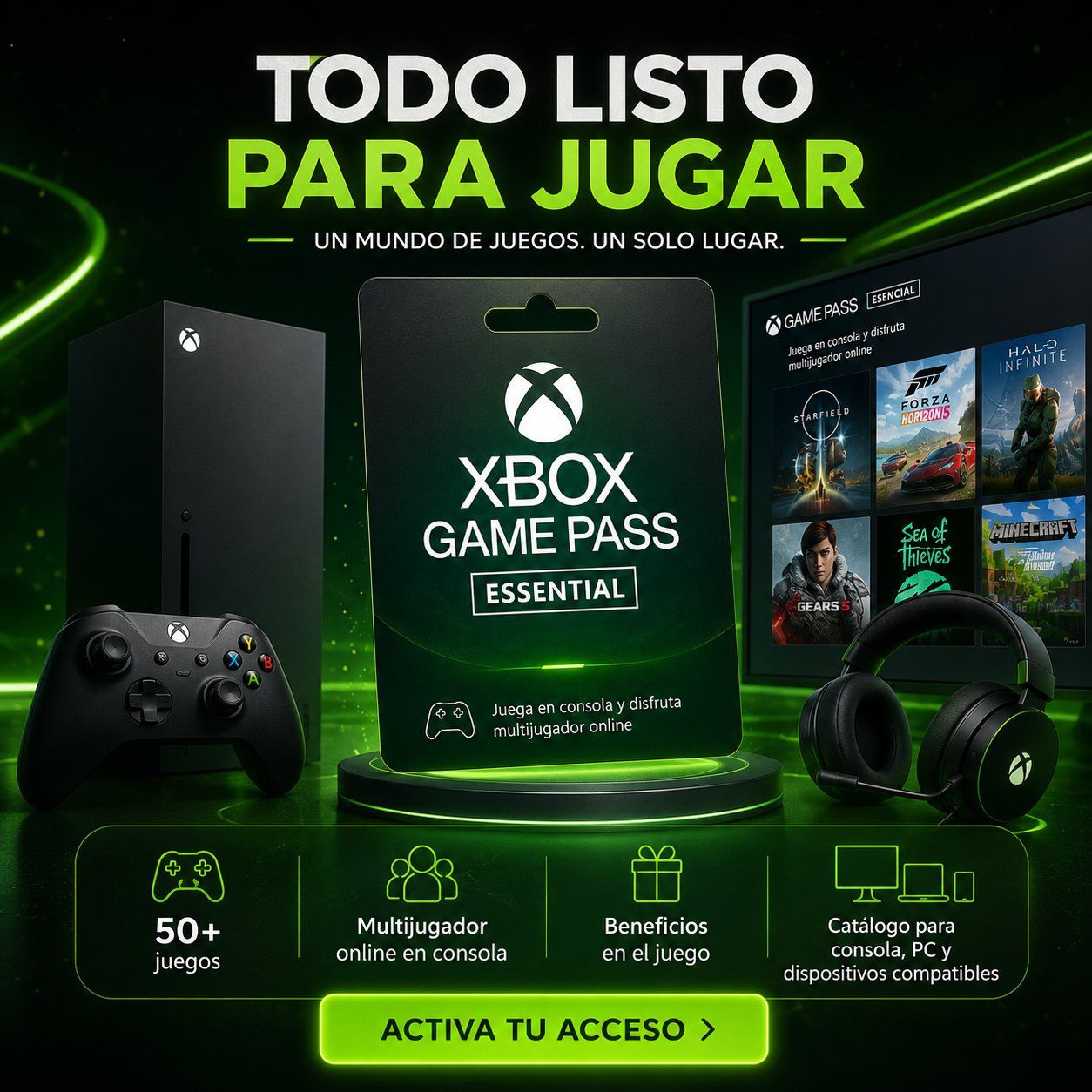 🎮 Xbox Game Pass Essential 3 meses