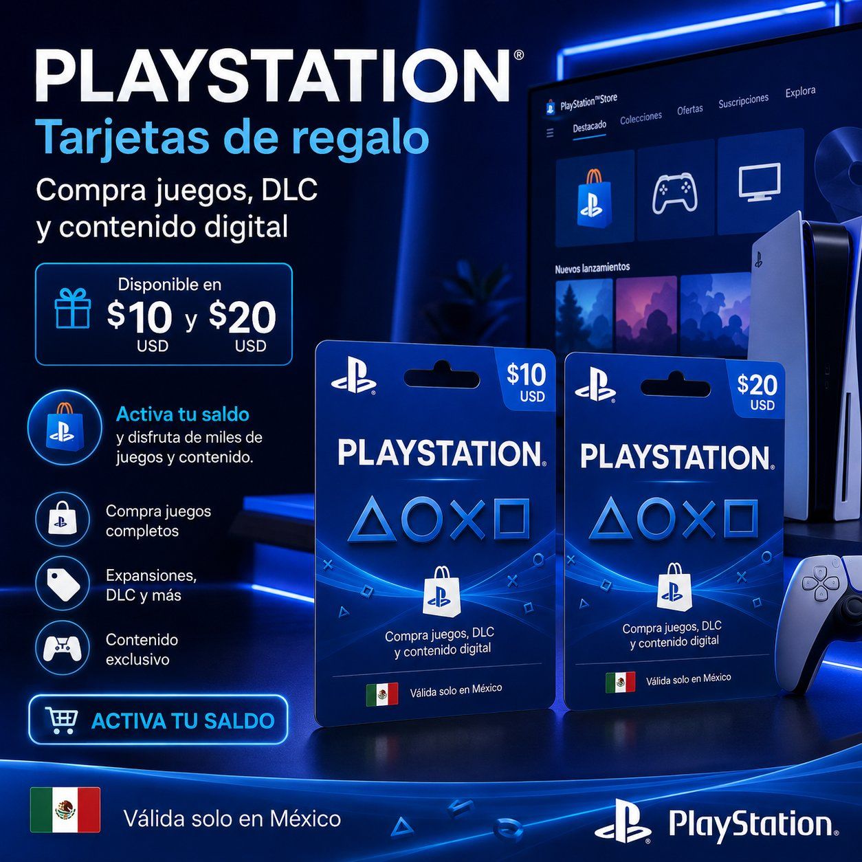 🎮 PlayStation Store $10 USD